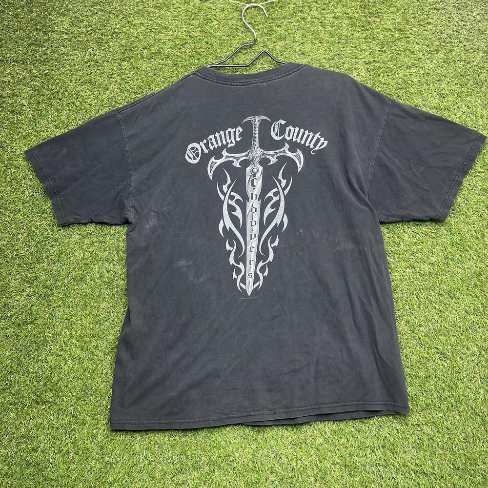 Vintage 2004 Orange County Choppers Shirt Mens XL Faded Y2K 2000s Grunge Sword